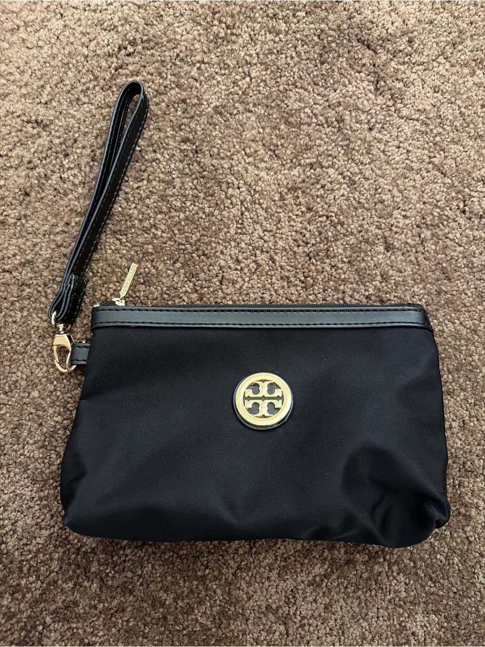 Tory Burch wristlet black nylon
